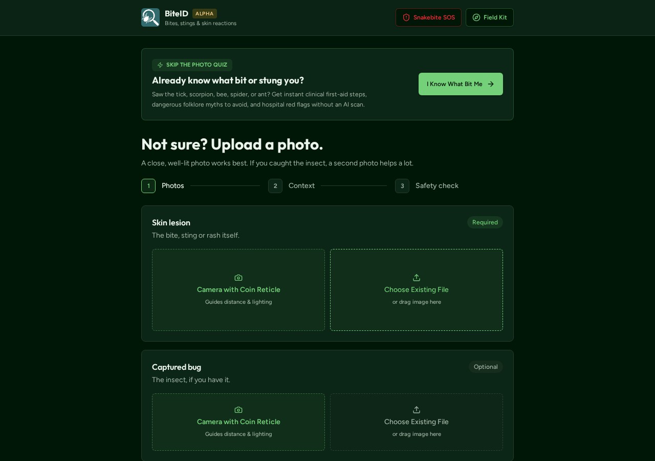 BiteID website preview